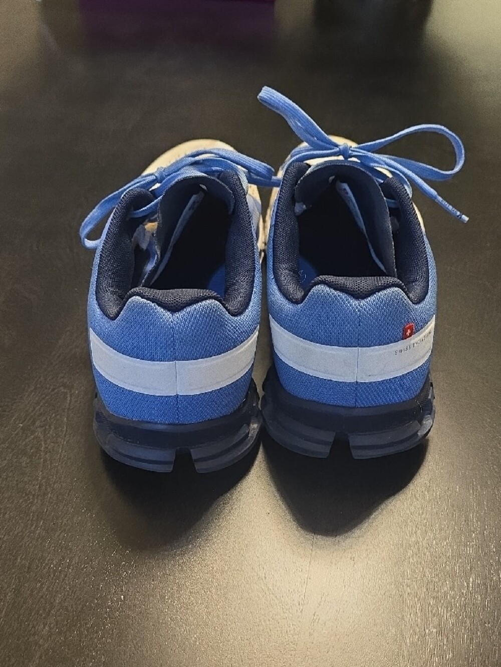 On Running Women's Light Blue and Navy Athletic Sneakers - Picture 2 of 5
